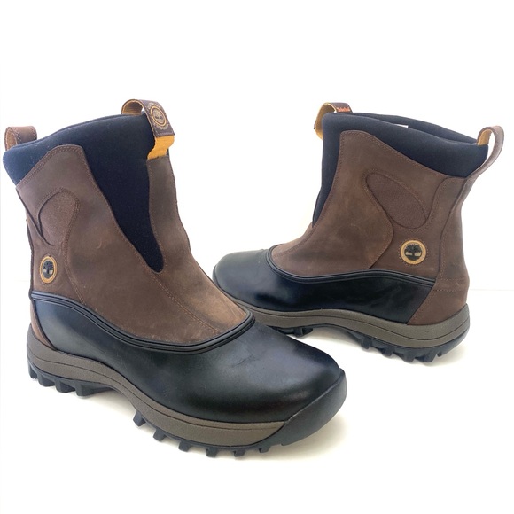 Timberland Men's Brown/Black Canard Wapack Thermolite Pull-On Boots - Picture 1 of 12